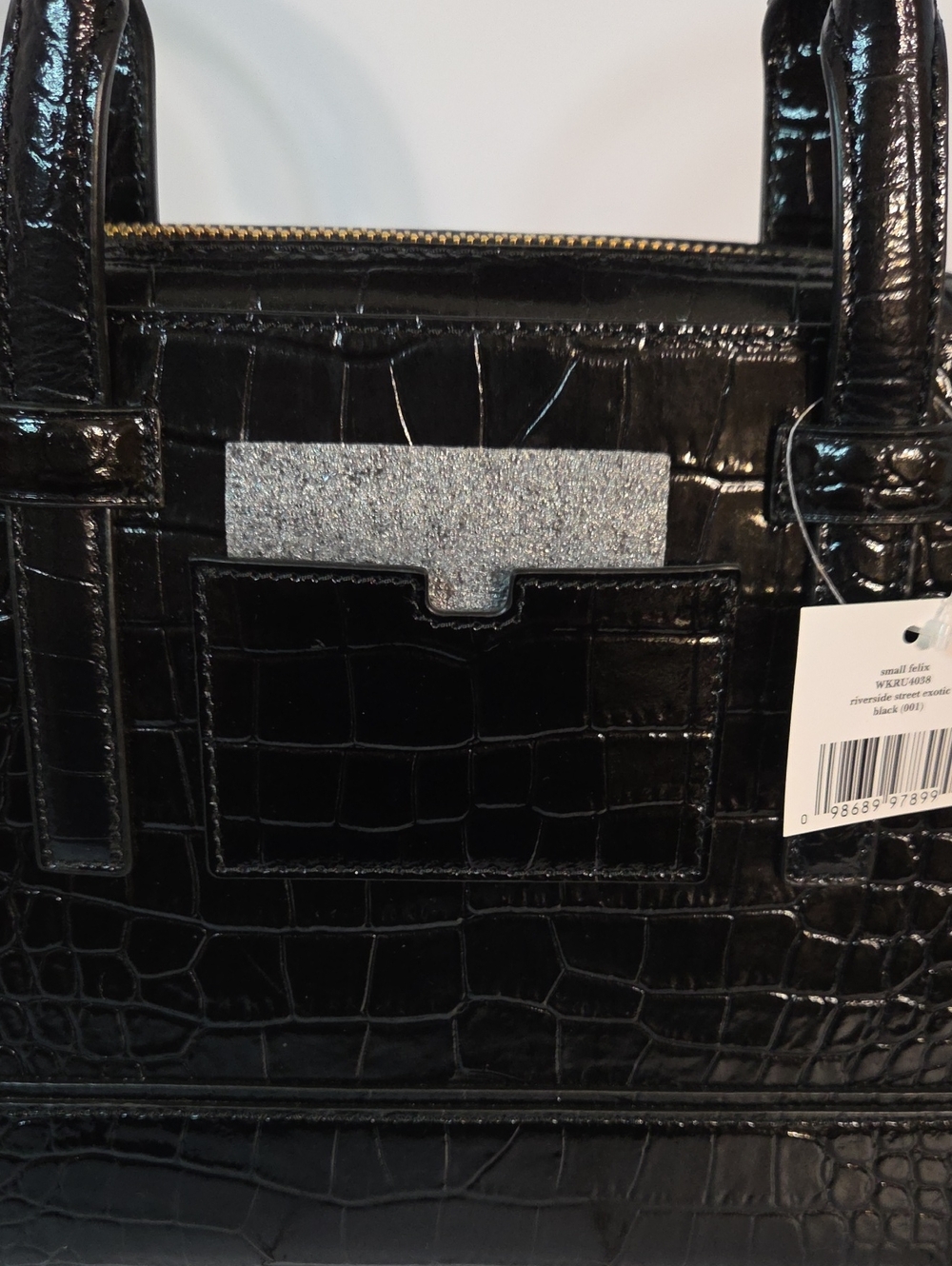Kate Spade New York Riverside Street Exotic Felix Satchel NWT - Picture 9 of 16